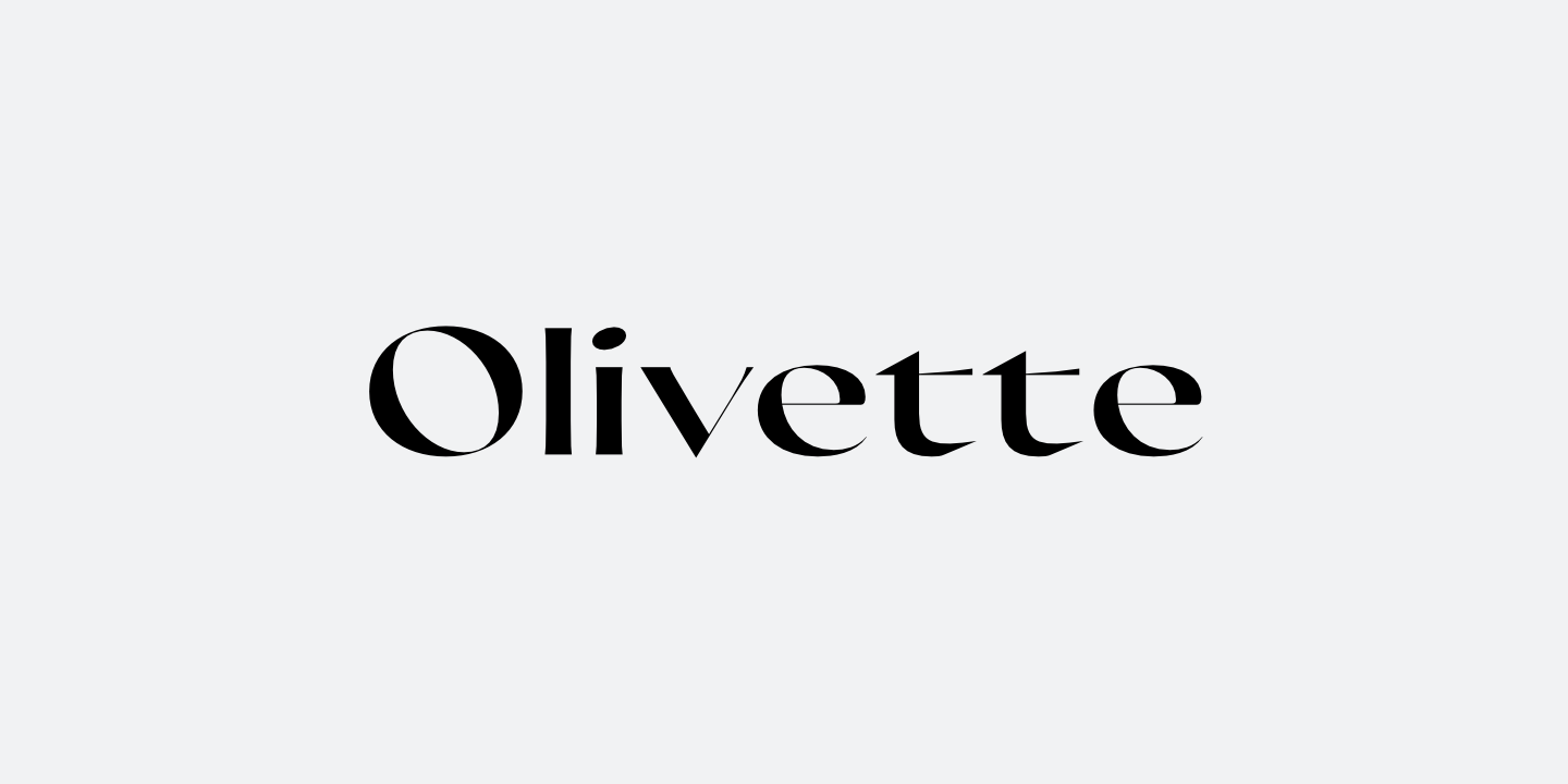 Olivette CF Regular Font preview
